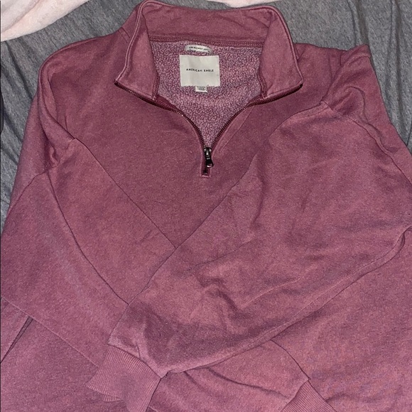 American Eagle Outfitters Tops - AE cinched quarter zip hoodie